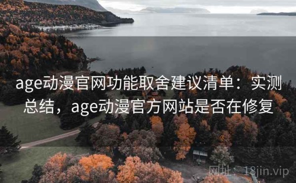 age动漫官网功能取舍建议清单：实测总结，age动漫官方网站是否在修复