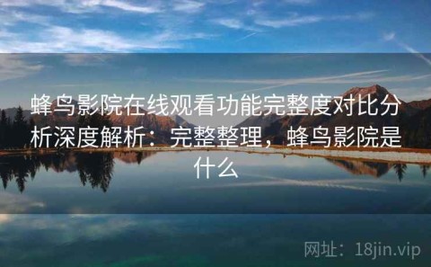 蜂鸟影院在线观看功能完整度对比分析深度解析：完整整理，蜂鸟影院是什么