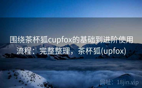 围绕茶杯狐cupfox的基础到进阶使用流程：完整整理，茶杯狐(upfox)