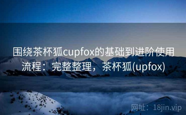 围绕茶杯狐cupfox的基础到进阶使用流程：完整整理，茶杯狐(upfox)