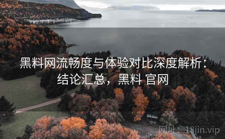黑料网流畅度与体验对比深度解析：结论汇总，黑料 官网